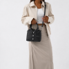 Shirt-Style Collared Crossbody Bag – Black - Image 4
