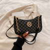 Monogram Chain Shoulder Bag - Black Monogram Chain Shoulder Bag - Black - Image 5