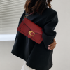 Chic Clasp Crossbody Bag - Red - Image 2