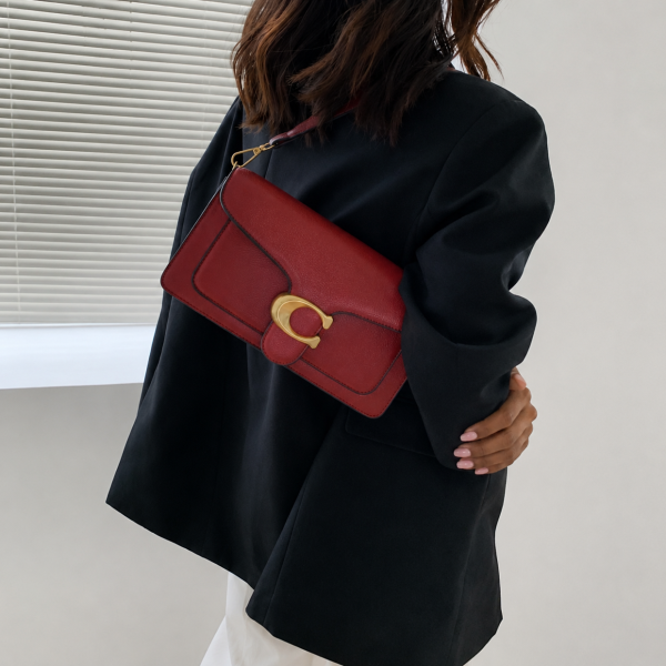 Alternative view of Chic Clasp Crossbody Bag - Red