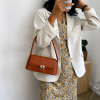Luxe Baguette Bag - Brown - Image 5