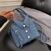 Shirt-Style Collared Crossbody Bag – Blue - Image 4