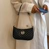 Monogram Chain Shoulder Bag - Black Monogram Chain Shoulder Bag - Black - Image 4