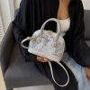 Valentina Pearl Dome Bag - Soft Grey Valentina Pearl Dome Bag - Soft Grey - Image 2