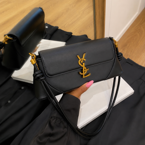 Alora Structured Shoulder Bag - Black