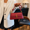 Alora Structured Shoulder Bag - Burgundy - Image 2