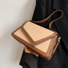 Croc-Embossed Shoulder Bag - Beige - Image 4