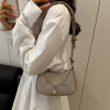 Sparkle Mini Baguette Shoulder Bag - Gold - Image 3