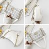 Monogram Chain Shoulder Bag - White Monogram Chain Shoulder Bag - White - Image 6