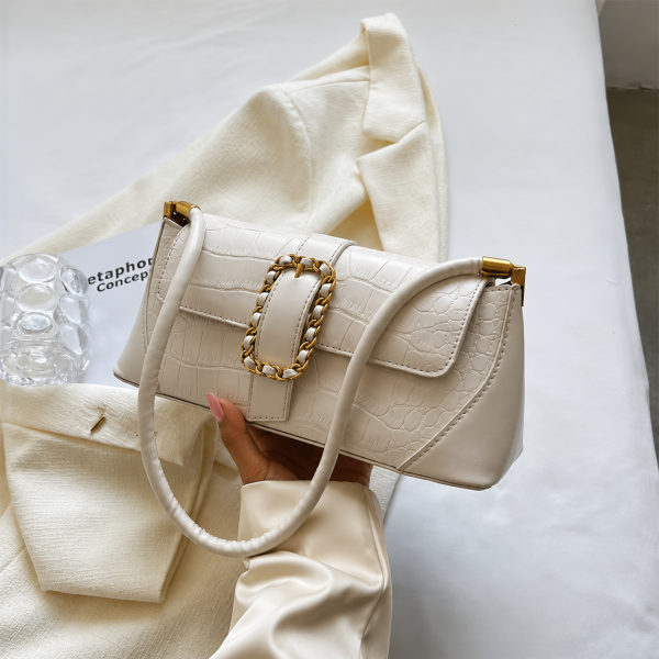 Sienna Buckle Bag - Ivory