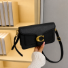Chic Clasp Crossbody Bag - Black