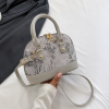 Valentina Pearl Dome Bag - Soft Grey Valentina Pearl Dome Bag - Soft Grey - Image 5