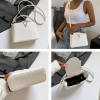 V-Detail Mini Top Handle Crossbody Bag – White - Image 5