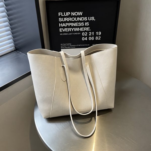 Nova Minimalist Tote Bag - Cream