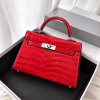 Vexa Mini Luxury Croc Bag – Red