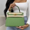 Kylie Luxury Handbag - Green Kylie Luxury Handbag - Green - Image 3