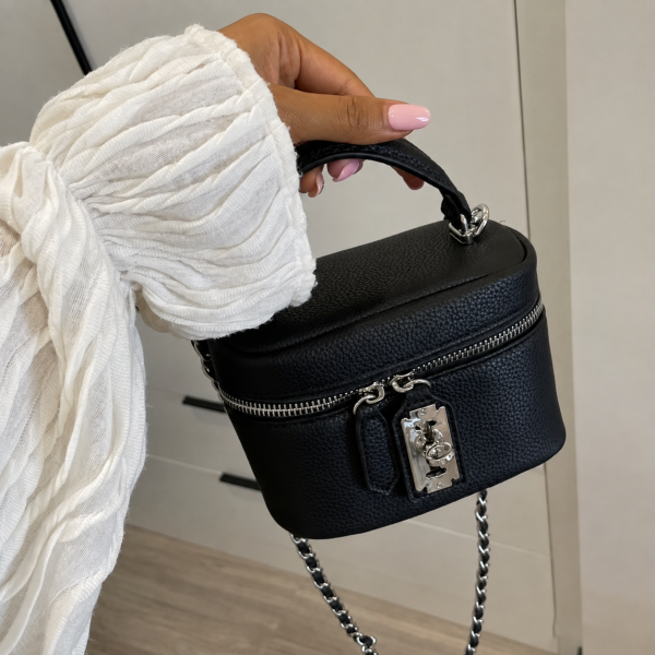 Alternative view of Razor Mini Box Crossbody Bag – Black