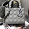 Dahlia Quilted Structured Handbag - Grey - Image 3
