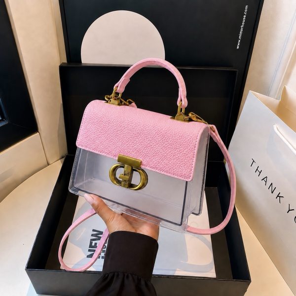 Clear Luxe Infinity Bag – Pink