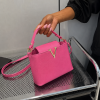 V-Detail Mini Top Handle Crossbody Bag – Pink - Image 2