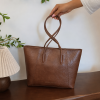 Nova Minimalist Tote Bag - Brown - Image 3