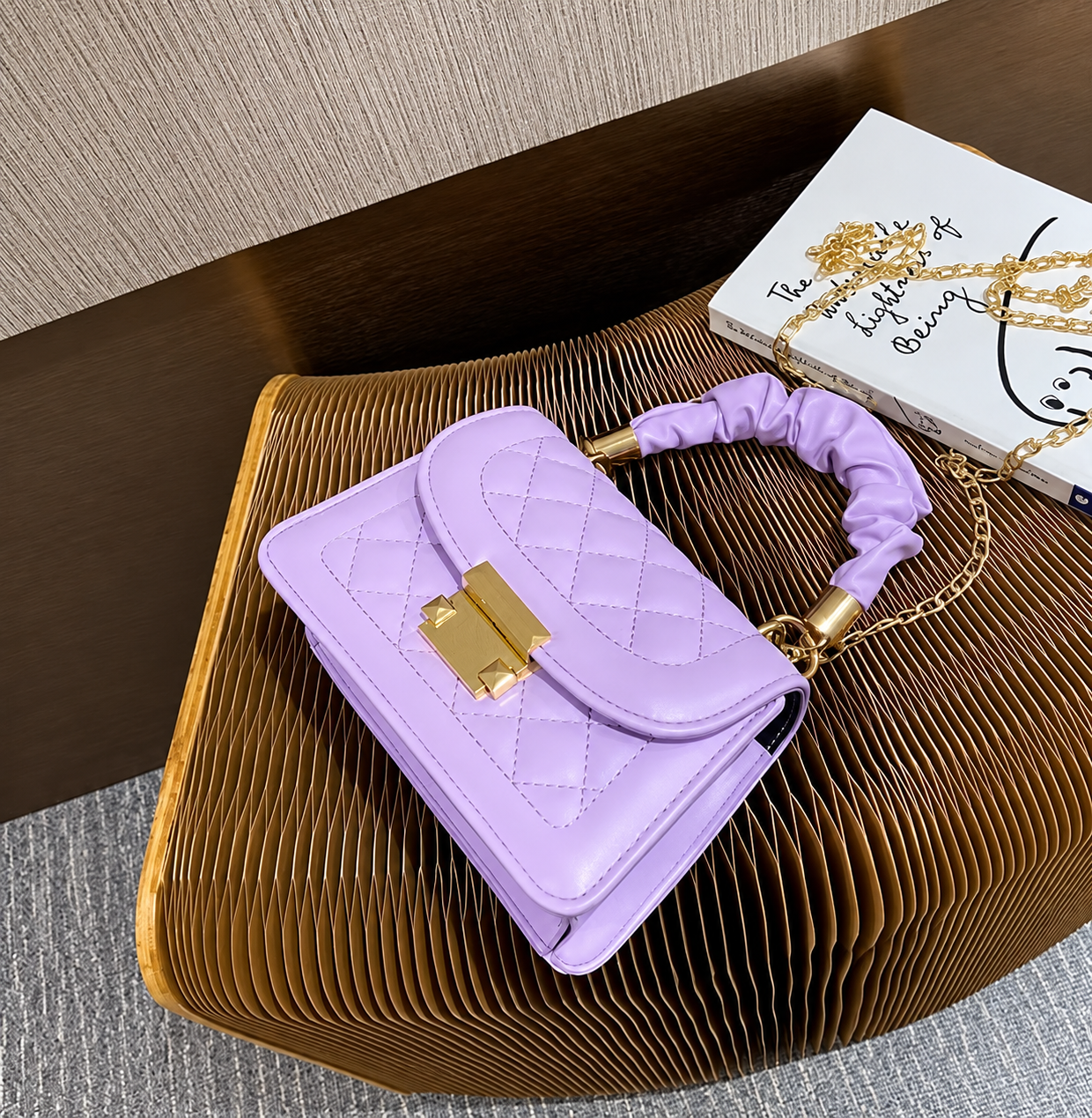 Selene Mini Crossbody Bag - Lilac Purple Selene Mini Crossbody Bag - Lilac Purple - Image 4