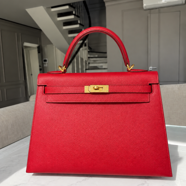 Celine Vivienne Luxury Handbag - Red