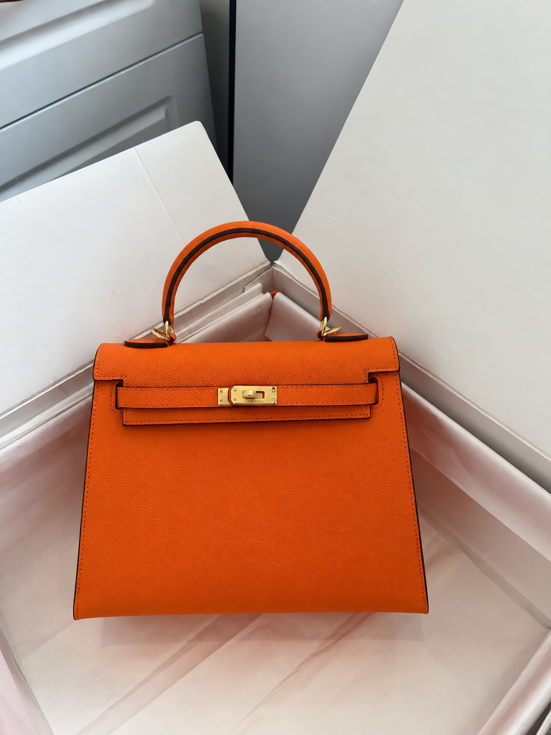 Celine Vivienne Luxury Handbag - Orange Celine Vivienne Luxury Handbag - Orange - Image 4