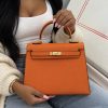 Celine Vivienne Luxury Handbag - Orange Celine Vivienne Luxury Handbag - Orange - Image 2