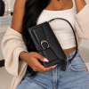 Vienne C-Clasp Shoulder Bag – Black Smooth Vienne C-Clasp Shoulder Bag – Black Smooth - Image 3