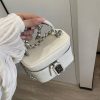Razor Mini Box Crossbody Bag – White - Image 2