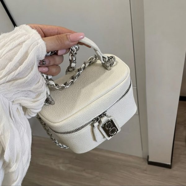 Alternative view of Razor Mini Box Crossbody Bag – White